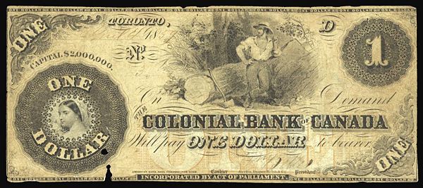 Nota de dólar antiga