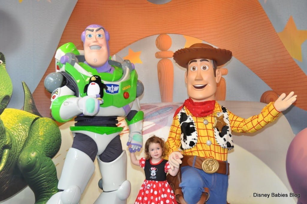 Personagens de Toy Story posam pra foto