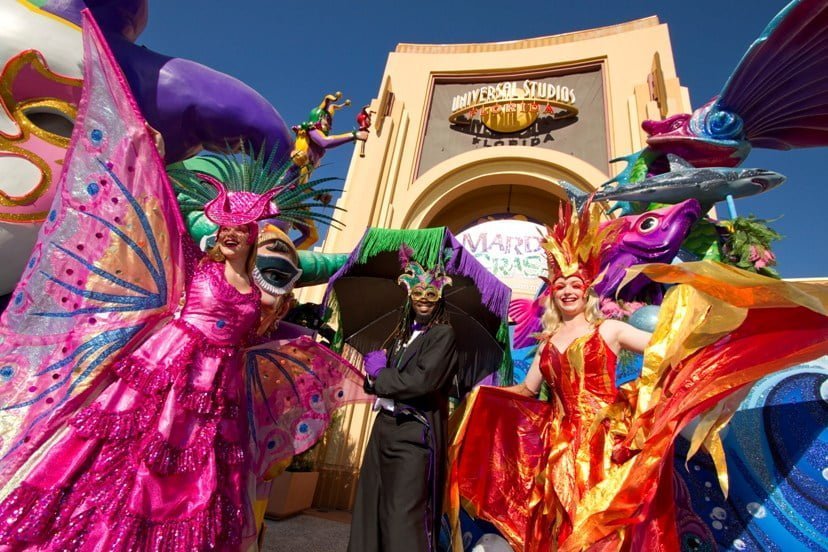 Carnaval em Orlando é Mardi Gras na Universal Studios