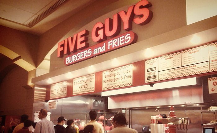 Fast-foods em Orlando: Five Guys